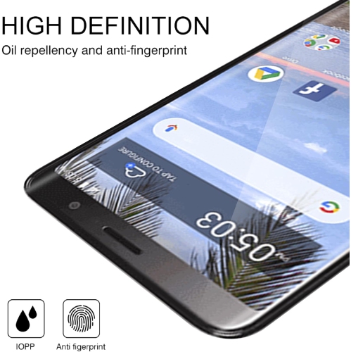 [2 Packs] CSmart Premium Tempered Glass Screen Protector for TCL 502, Case Friendly & Bubble Free