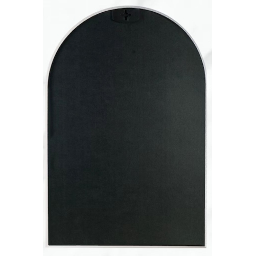 KOSSMAI 30"X 20" Arch Wall Mirror with Metal Frame for Living Room, Bed Room Bathroom Entry - Silver