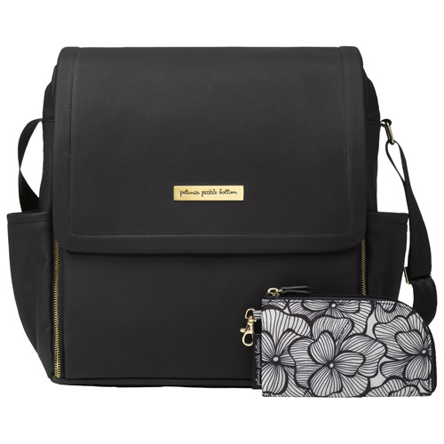 Petunia Picklebottom Boxy Backpack - Black Matte Leatherette