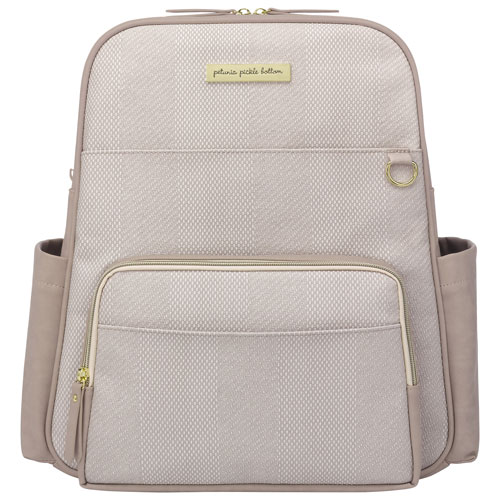 Petunia Picklebottom Sync Backpack Diaper Bag - Grey Matte Cable Stitch