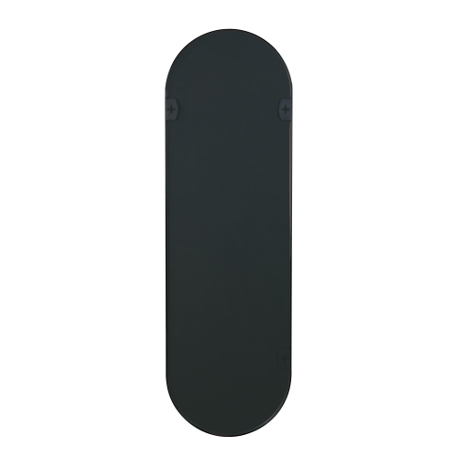 KOSSMAI 63"X20" Pill-Shaped Full Wall Mirror - Black