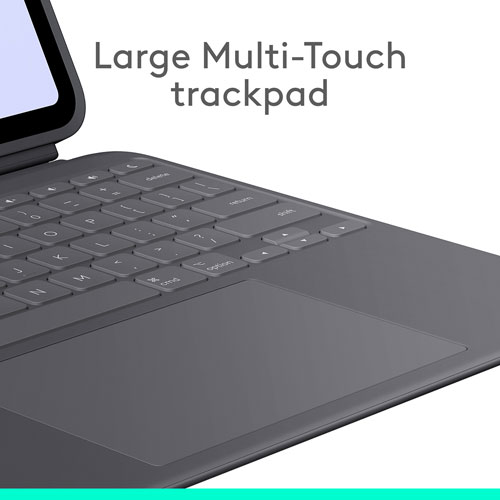 Étui-clavier Combo Touch de Logitech avec pavé pour iPad Pro 13 po - Graphite - Anglais