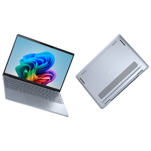 Portable à écran tactile de 14 po Inspiron 14 Plus de Dell avec Copilot+ - Bleu glacier