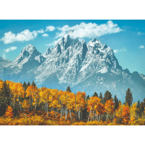 Clementoni - High Quality Collection : Casse-tête de Grand Teton en automne dans une boîte carrée - 1000 morceaux