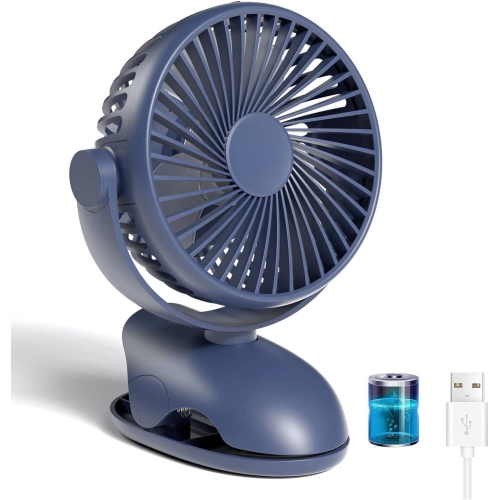 Fan for Baby Clip on Fan, Strong Airflow 3 Speeds, 3600mAh Rechargeable Battery Portable Small Fan, for Outdoor, Camping, Travel up to 12 Hours