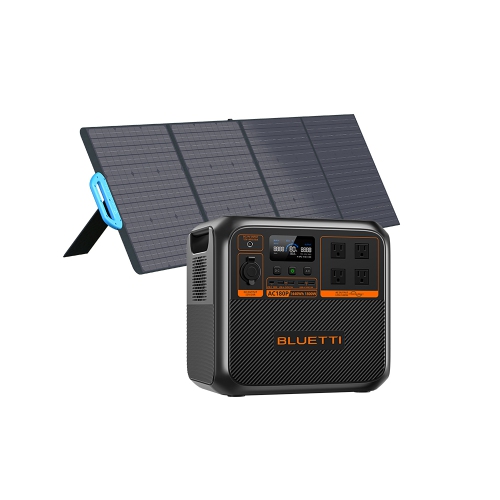 BLUETTI  Ac180P 1800W Portable Solar Generator 1440Wh Lifepo4 Power Station With Pv200 200W Solar Panel