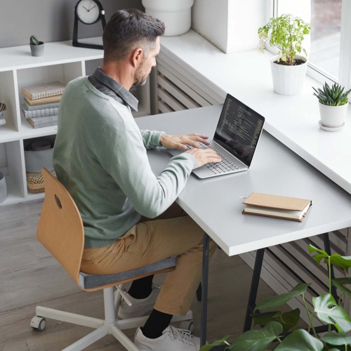 Costway 10 PCS Seat Cushions Gel Memory Foam Non-slip Bottom Dining Office 18"x18" Brown/Grey