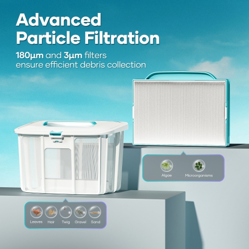 Aiper Scuba L1 Cordless Robotic Pool Cleaner for Above-Ground Pools up to 1100sq.ft, Automatic Pool Vacuum