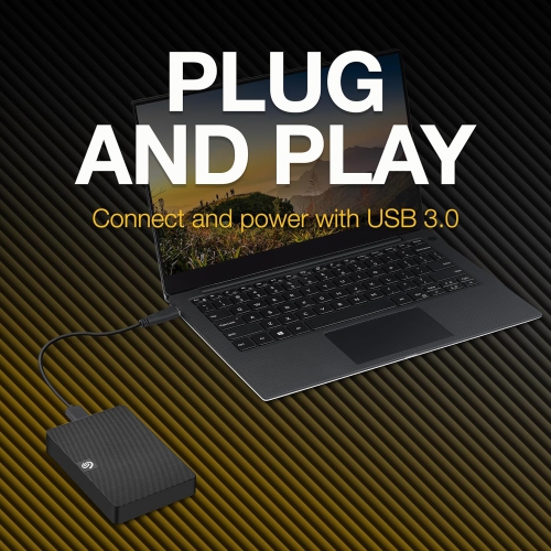 Seagate Expansion 5TB USB 3.0 Portable External Hard Drive - Black