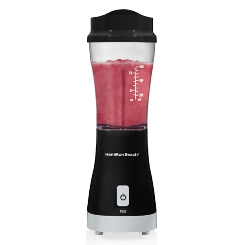 Hamilton Beach Personal Blender with Travel Lid 14 oz. Capacity - Black