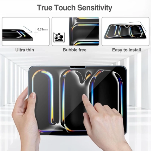 Paquet de 2 protecteurs d'écran en verre trempé pour iPad Air de 13&nbsp;po 2025/224 iPad Pro de 13&nbsp;po (M4), pellicule protectrice