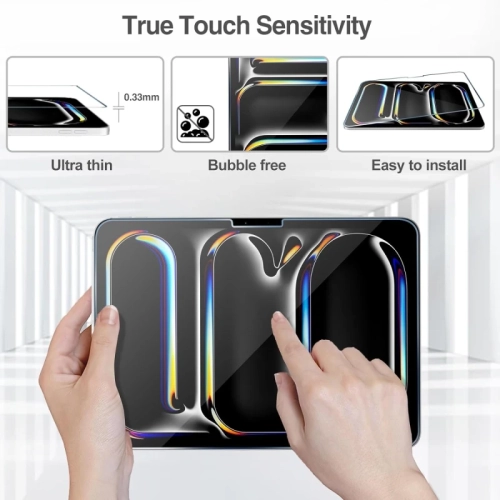 2 Pack Tempered Glass Screen Protector for iPad Pro 11-Inch 2024 - Film Guard for iPad Pro 11