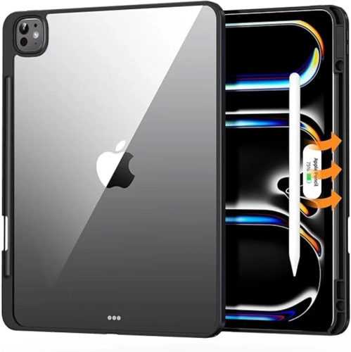 2024 iPad Pro 13 Inch Case with Pencil Holder - Slim & Hard Back