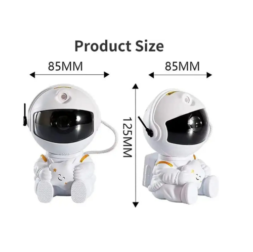 Trendylis Astronaut Star Projector Lights - 2nd Generation Space Buddy Projector Star Nebula Ceiling LED Lamp with Timer and Remote - White