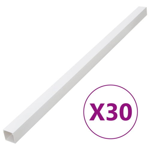 Câble à goulotte vidaXL 40 x 25&nbsp;mm 30&nbsp;m PVC