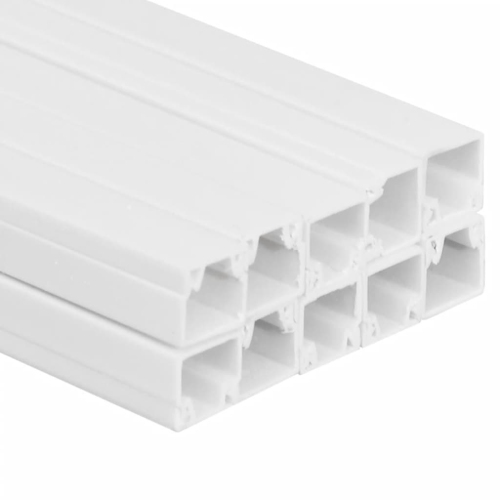 Câble à goulotte vidaXL 30 x 30 x 15 mm en PVC 10 m