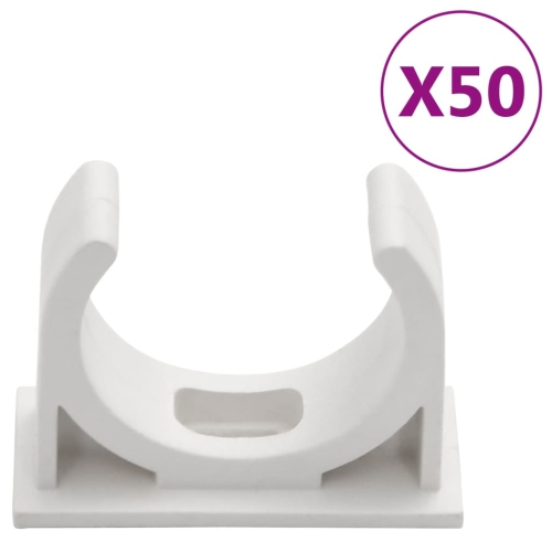 Câblage vidaXL avec pinces Ø30 m PVC de 30 mm