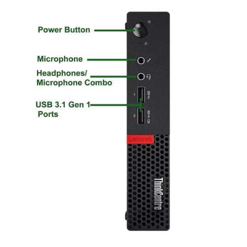 Refurbished - Lenovo Thinkcentre M910Q Tiny Core i5-7500T 16GB 256GB SSD Windows 10 Pro