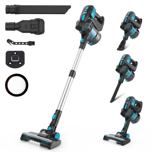 INSE V770 40Kpa Powerful Cordless Vacuum Cleaner with 2200mAh Battery 6-in-1 Rechargeable Battery up to 45mins Runtime Lightweight for Hardwood Floor