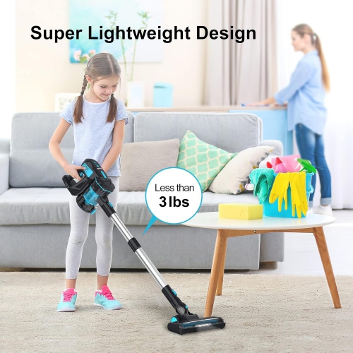 INSE V770 40Kpa Powerful Cordless Vacuum Cleaner with 2200mAh Battery 6-in-1 Rechargeable Battery up to 45mins Runtime Lightweight for Hardwood