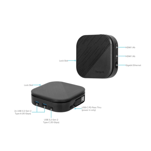 USB-C® Universal Dual HD Docking Station with 80W PD Pass-Thru