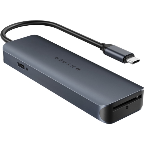 HyperDrive Next 6 Port USB C Hub for Mac, PC, Chromebook with 4K60Hz HDMI, 2 USB-A, USB C Hub 10Gbps, USB-C 10Gbps 100W Power Delivery, 312 MB/s SD