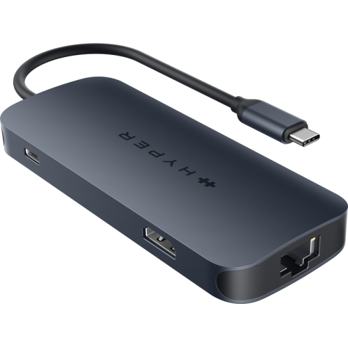 HyperDrive Next 6 Port USB C Hub for Mac, PC, Chromebook with 4K60Hz HDMI, 2 USB-A, USB C Hub 10Gbps, USB-C 10Gbps 100W Power Delivery, 312 MB/s SD