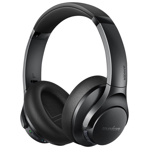 Open Box - Soundcore by Anker Life Q20+ Over-Ear Noise Cancelling Bluetooth Headphones - Black