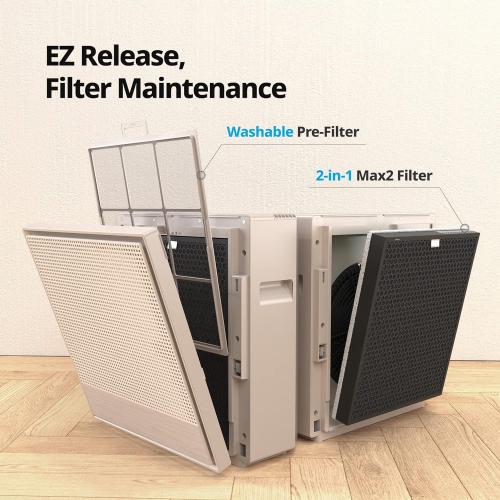 Coway Airmega 250S App-Enabled Smart Technology, Compatible With Amazon Alexa True HEPA Air Purifier, Covers 930 Sq.ft