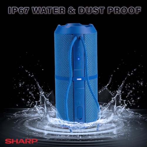 Sharp- Crystal Clear Series Waterproof Bluetooth Speaker