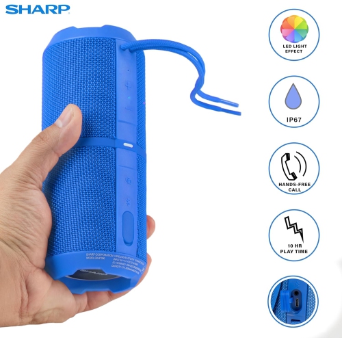 Sharp- Crystal Clear Series Waterproof Bluetooth Speaker