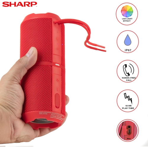Sharp- Crystal Clear Series Waterproof Bluetooth Speaker
