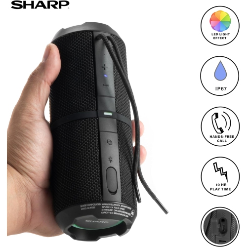 Sharp- Crystal Clear Series Waterproof Bluetooth Speaker