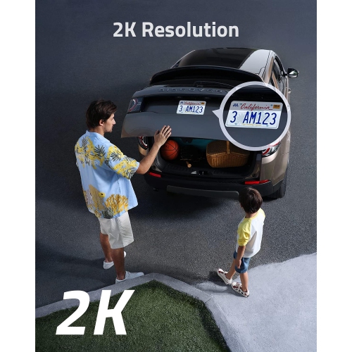 eufy Security Floodlight Cam E221, 2K, Built-in AI, 2-Way Audio, No Monthly Fees, 2,500-Lumen Brightness, Weatherproof, HomeBase Not Compatible,