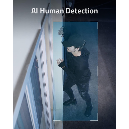 eufy Security Floodlight Cam E221, 2K, Built-in AI, 2-Way Audio, No Monthly Fees, 2,500-Lumen Brightness, Weatherproof, HomeBase Not Compatible,