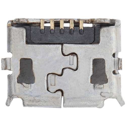 Replacement Charging port soldering required - 05 Pin - Micro B - 4 Anchor Points