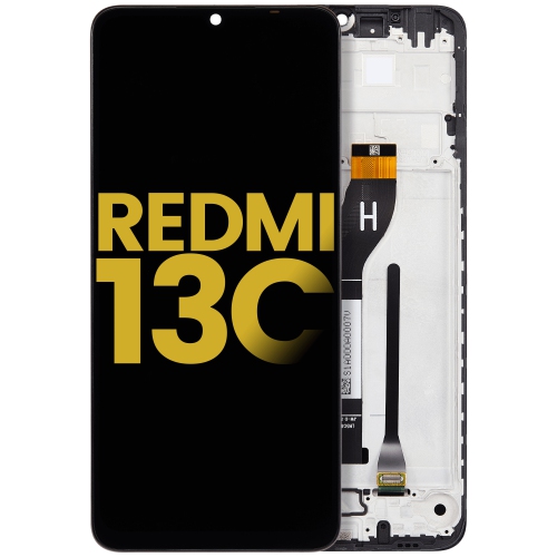 LCD Assembly With Frame Compatible For Xiaomi Redmi 13C (All Colors) by ESOURCE PARTS - Refurbished condition - Image 2