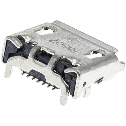 Replacement Charging port soldering required - 07 Pin - Micro B - 4 Anchor Points