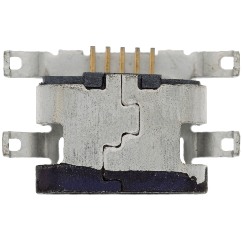 Replacement Charging port soldering required - 05 Pin - Micro B - 4 Anchor Points