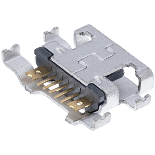 Replacement Charging port soldering required - 07 Pin - Micro B - 4 Anchor Points