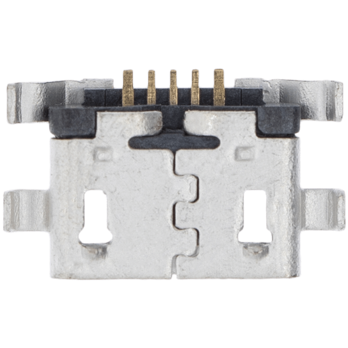 Replacement Charging port soldering required - 05 Pin - Micro B - 4 Anchor Points