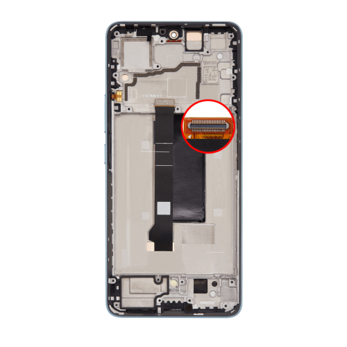 Refurbished - OLED Assembly With Frame Compatible For Xiaomi Redmi Note 13 Pro (Blue)