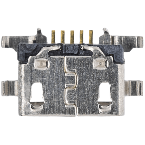 Replacement Charging port soldering required - 05 Pin - Micro B - 4 Anchor Points