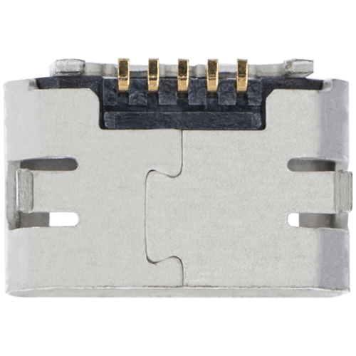 Replacement Charging port soldering required - 05 Pin - Micro B - 2 Anchor Points