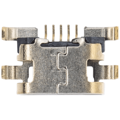 Replacement Charging port soldering required - 05 Pin - Micro B - 4 Anchor Points
