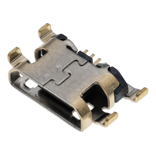 Replacement Charging port soldering required - 05 Pin - Micro B - 4 Anchor Points