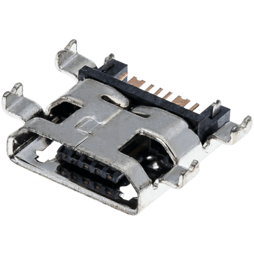 Replacement Charging port soldering required - 07 Pin - Micro B - 4 Anchor Points