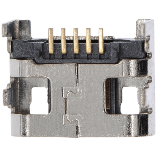 Replacement Charging port soldering required - 05 Pin - Micro B - 4 Anchor Points