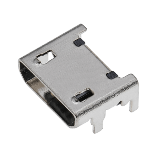 Replacement Charging port soldering required - 05 Pin - Micro B - 4 Anchor Points