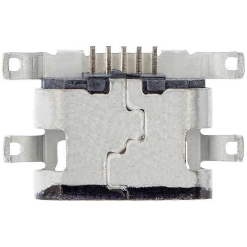 Replacement Charging port soldering required - 05 Pin - Micro B - 4 Anchor Points